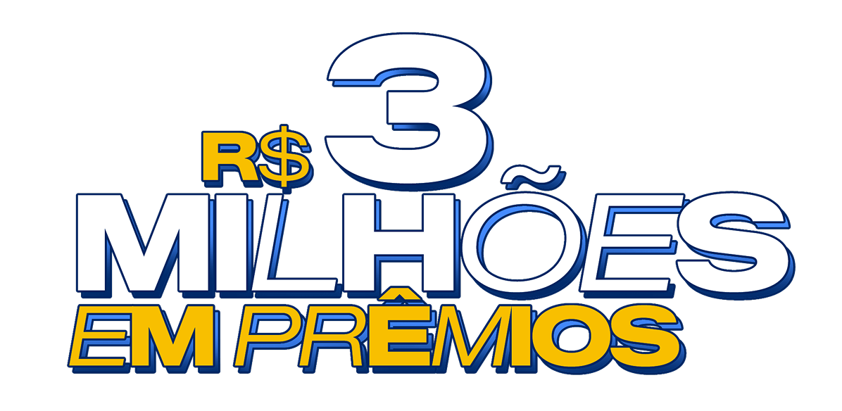 Até R$ 3 milhões em prêmios